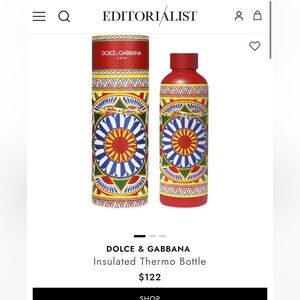 Dolce & Gabbana Vibrant Patterned Thermo Bottle